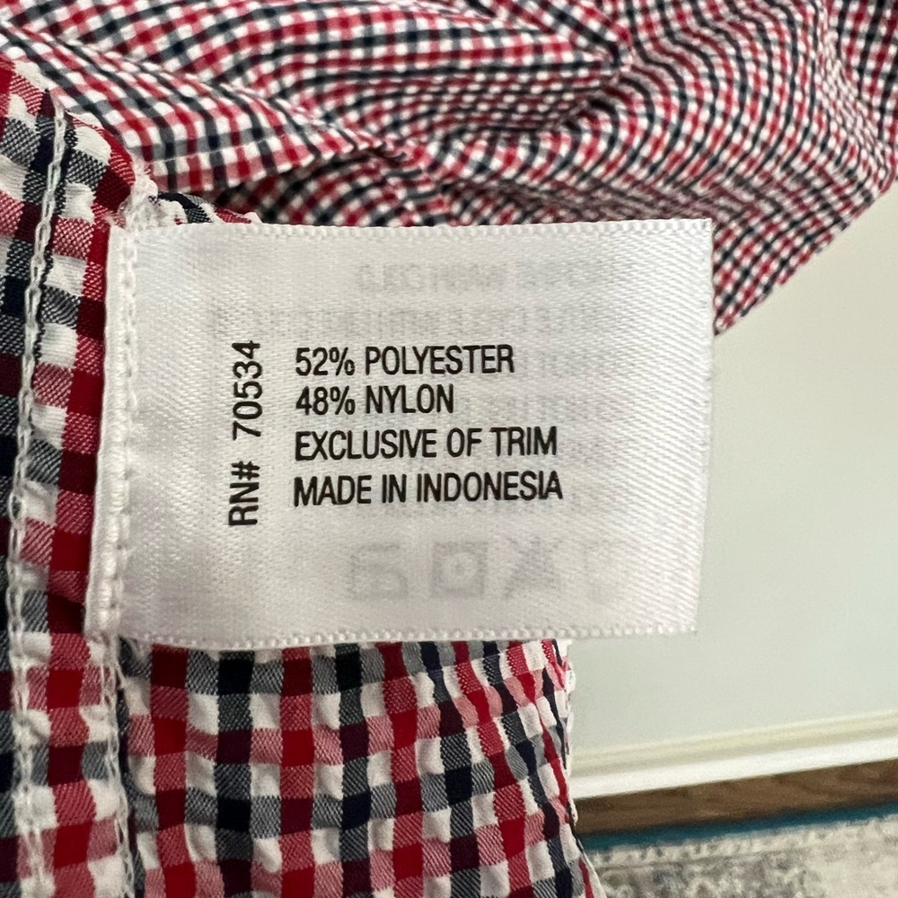 Orvis Clearwater Seersucker Shirt Short Sleeve Button Up Men’s Size Large Casual - Picture 6 of 12